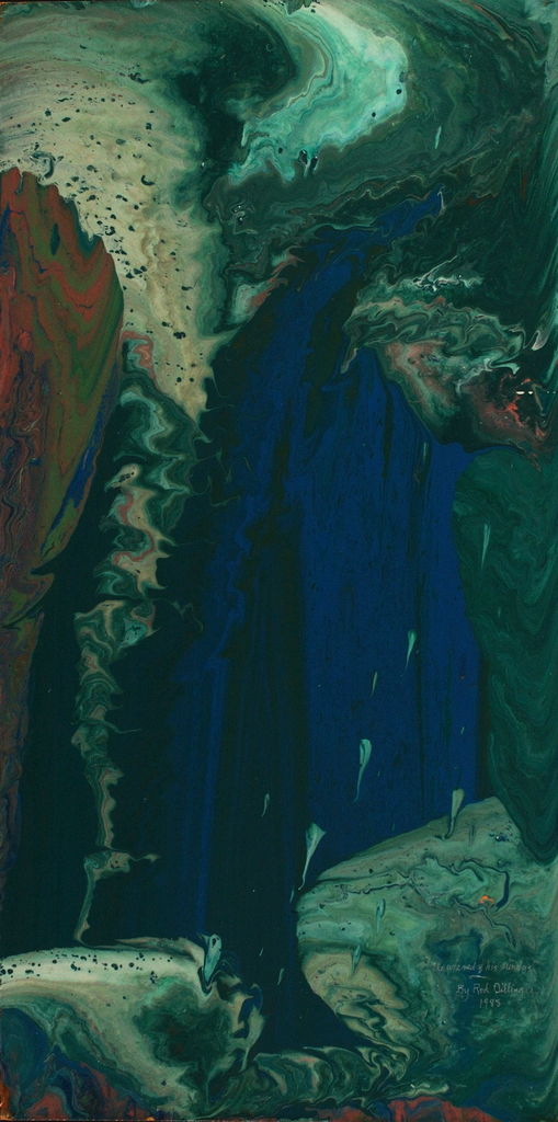 Acrylic and Lacquer on Board, 2ft x 4ft - 1988 